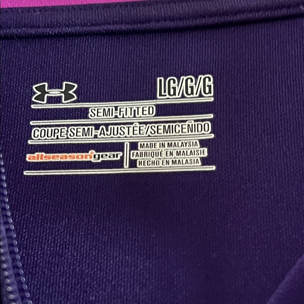 Under Armour Purple Jacket with Pink Accents - Picture 2 of 7
